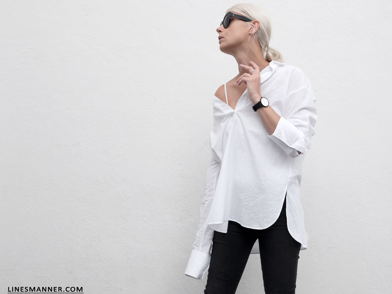 Cos chemise top blanche femme
